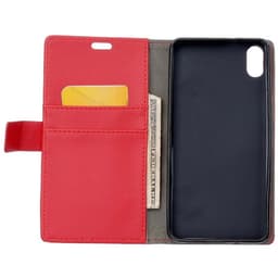 Lompakkokotelo 2-kortti Apple iPhone XR (6.1 ")  - punainen