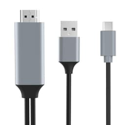 USB-C til HDMI-kabel med USB / 4K HDMI-adapter