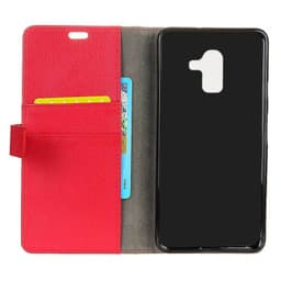 Lompakkokotelo 2-kortti Samsung Galaxy J8 2018 (SM-J800F)  - punainen