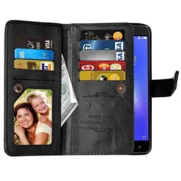 Dobbeltflip Flexi 9-kort Asus Zenfone 3 Max (ZC553KL)  - Svart