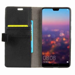 Lommebokdeksel 2-kort Huawei P20 (EML-L29)  - Svart