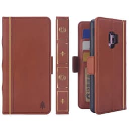 Retro wallet 2i1 Samsung Galaxy S9 (SM-G960F)  - Lysebrun