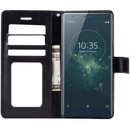 Lompakkokotelo 3-kortti Sony Xperia XZ2 Compact (H8324)  - musta