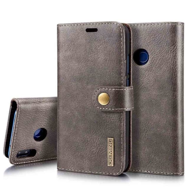 DG-Ming Wallet 2i1 til Huawei P20 Lite (ANE-LX1)  - Grå