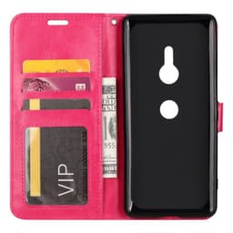Lommebokdeksel 3-kort Sony Xperia XZ3 (H9436)  - Rosa