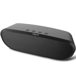 Bærbar højttaler med Bluetooth- og AUX-port - sort