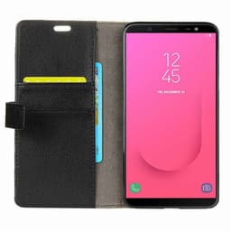 Lommebokdeksel 2-kort Samsung Galaxy J8 2018 (SM-J800F)  - Svart