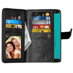 Dobbeltflip Flexi 9-kort Samsung Galaxy J6 2018 (SM-J600F)  - Svart
