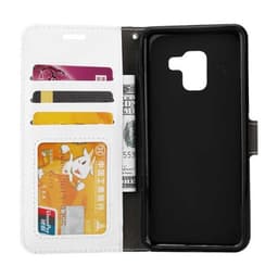 Lompakkokotelo 3-kortti Samsung Galaxy A6 Plus 2018 (SM-A610F)  - valk