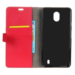 Lompakkokotelo 2-kortti Nokia 1 2018 (TA-1047)  - punainen