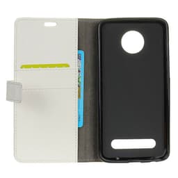 Lompakkokotelo 2-korttiinen Motorola Moto Z3 Play (XT1929)  - valkoine