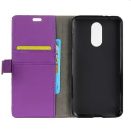 Lompakkokotelo 2-kortti LG Q7 (LM-Q610YB)  - violetti