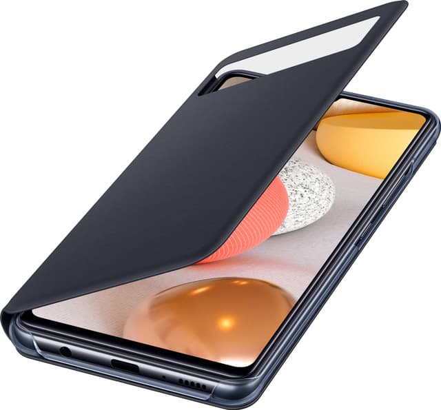 Samsung S View lommebokdeksel til Galaxy A42 (sort)