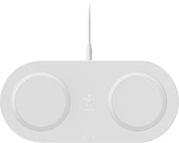 Belkin Boost Charge Qi dubbel trådlös laddare 10W (vit)