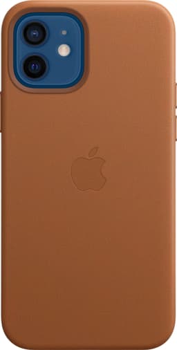 iPhone 12/12 Pro läderfodral (saddle brown)