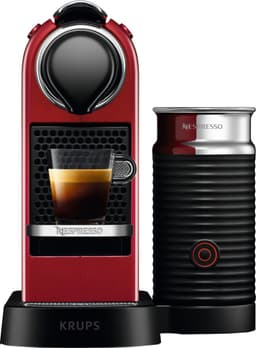 NESPRESSOCitiZ & Milk kaffemaskin fra Krups, Rød