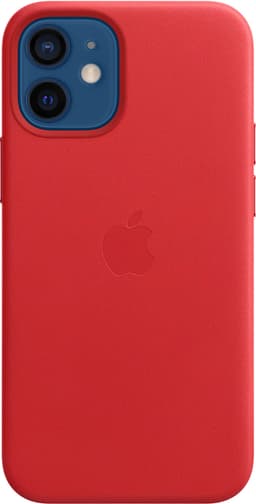 iPhone 12 mini lærdeksel med MagSafe (rød)