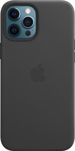 iPhone 12 Pro Max läderfodral med MagSafe (svart)