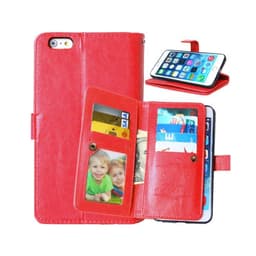 Dobbeltflip Flexi 9-kort Apple iPhone 6 / 6S Plus  - RØD
