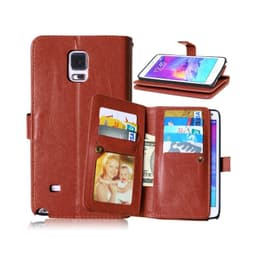 Lompakkotelo Flexi 9-kortti Samsung Galaxy Note 4 (SM-N910F)  - ruskea