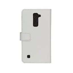 Lommebokdeksel 2-kort LG K8 2016 (K350N)  - Hvit