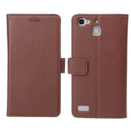 Lompakkokotelo 2-kortti Huawei Enjoy 5S (TAG-AL00)  - ruskea