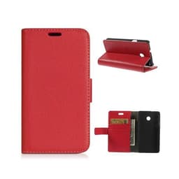 Lommebokdeksel 2-kort Huawei Ascend Y330  - RØD
