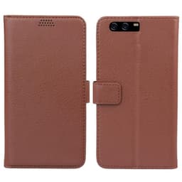 Lompakkokotelo 2-kortti Huawei P10 Plus (VKY-L29)  - ruskea