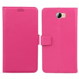 Wallet 2-kort til Huawei Y5 II, Y6 II Compact  - lyserød