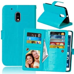 Dobbeltflip Flexi 9-kort Motorola Moto G4 Play (XT1604)  - Lyse blå