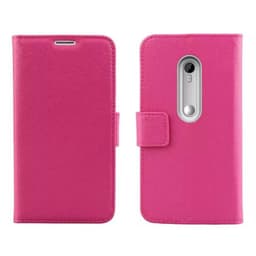 Lommebokdeksel 2-kort Motorola Moto G3 (XT1550)  - Rosa