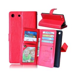 Lompakkotelo Flexi 9-kortti Sony Xperia M5 (E5663)  - punainen