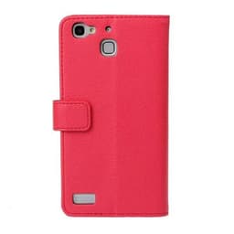 Lommebokdeksel 2-kort Huawei Enjoy 5S (TAG-AL00)  - RØD