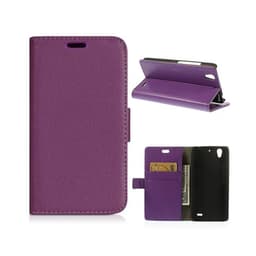 Lommebokdeksel 2-kort Huawei Ascend G630  - lilla