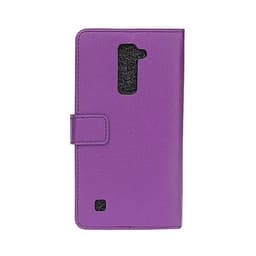 Lompakkokotelo 2-kortti LG K10 2016 (K420N)  - violetti