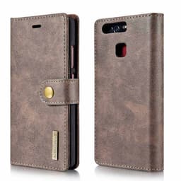 Lompakkokotelo DG-Ming 2i1 Huawei P9 (EVA-L09)  - harmaa