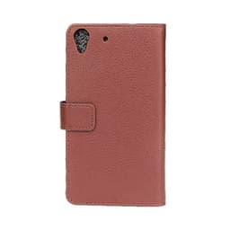Lompakkokotelo 2-kortti Huawei Y6 2015 (SCL-L01)  - ruskea