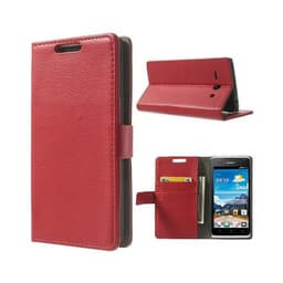 Lommebokdeksel 2-kort Huawei Ascend Y530  - RØD