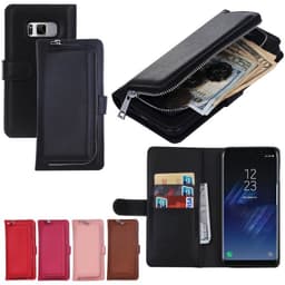 Lommebok 2i1 myntlomme Samsung Galaxy S8 Plus (SM-G955F)  - Mørk rosa