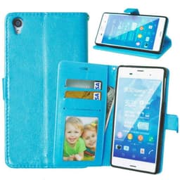 Lompakkokotelo 3-kortti Sony Xperia Z3 + (E6553)  - Vaaleansininen