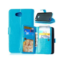 Lompakkotelo Flexi 9-kortti LG L70 / L65 (D280)  - Vaaleansininen