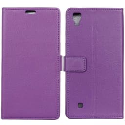 Lommebokdeksel 2-kort LG X Power (K220)  - lilla