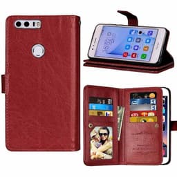 Dobbeltflip Flexi 9-kort Huawei Honor 8 (FRD-L09)  - brun
