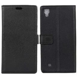 Lommebokdeksel 2-kort LG X Power (K220)  - Svart