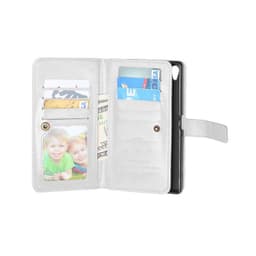Lompakkotelo Flexi 9-kortti Sony Xperia XA (F3111)  - valkoinen
