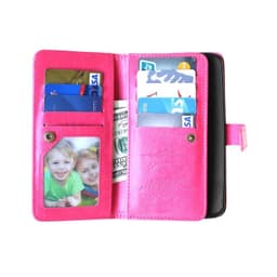 Dobbeltflip Flexi 9-kort Motorola Moto X Play (XT1563)  - Rosa
