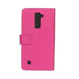 Lommebokdeksel 2-kort LG K10 2016 (K420N)  - Rosa