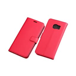 Lompakkokotelo 2-kortti Samsung Galaxy S7 Edge (SM-G935F)  - punainen