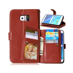 Dobbeltflip Flexi 9-kort Samsung Galaxy S6 (SM-G920F)  - brun
