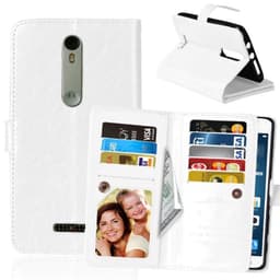 Dobbeltflip Flexi 9-kort Motorola Moto X Force (XT1580)  - Hvit